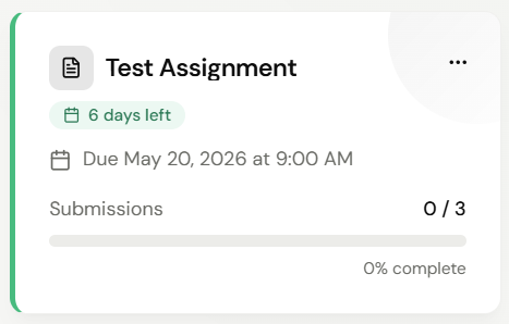 Assignment Card