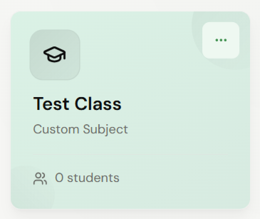 Class Menu