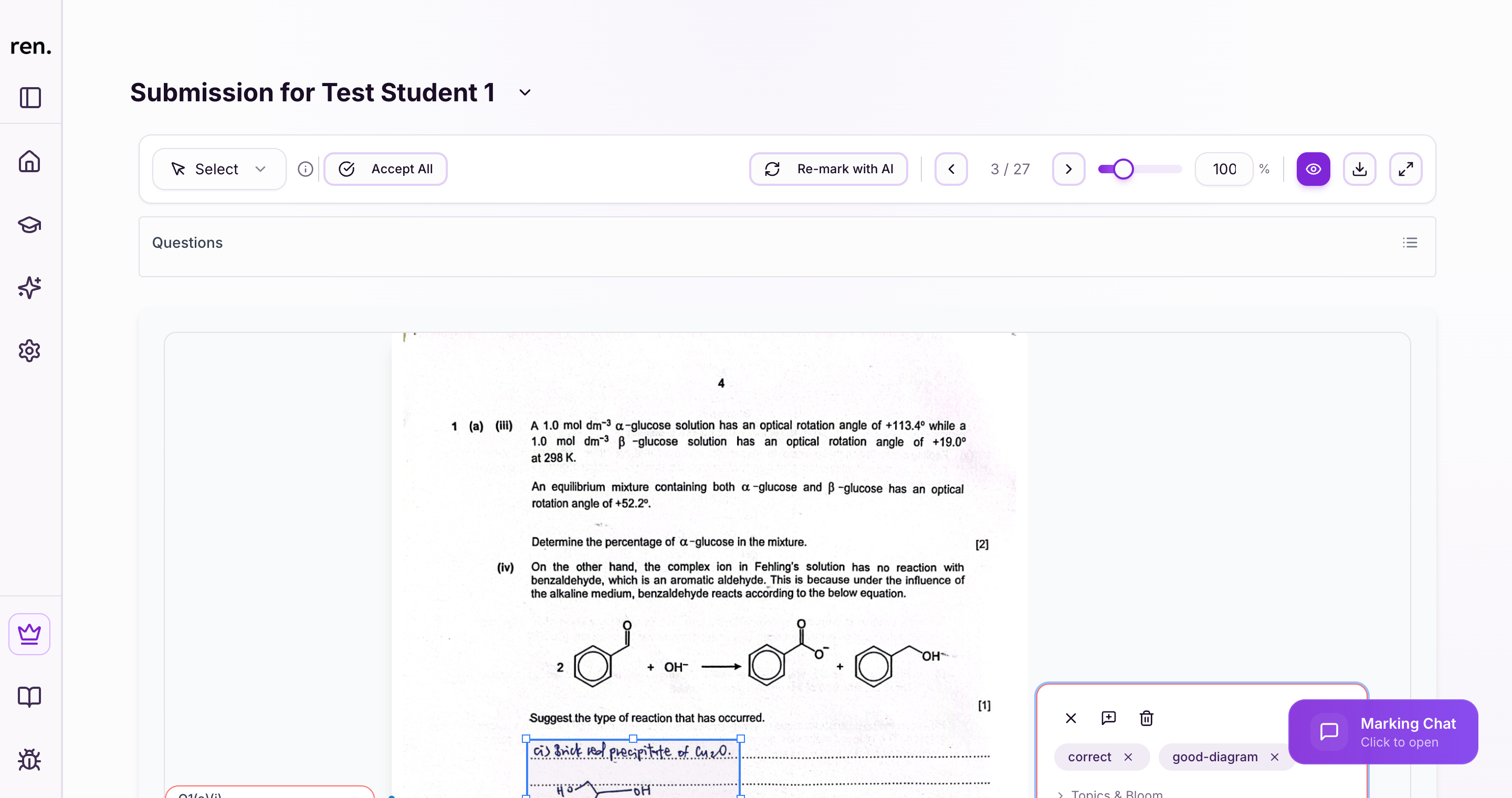 Marking Interface