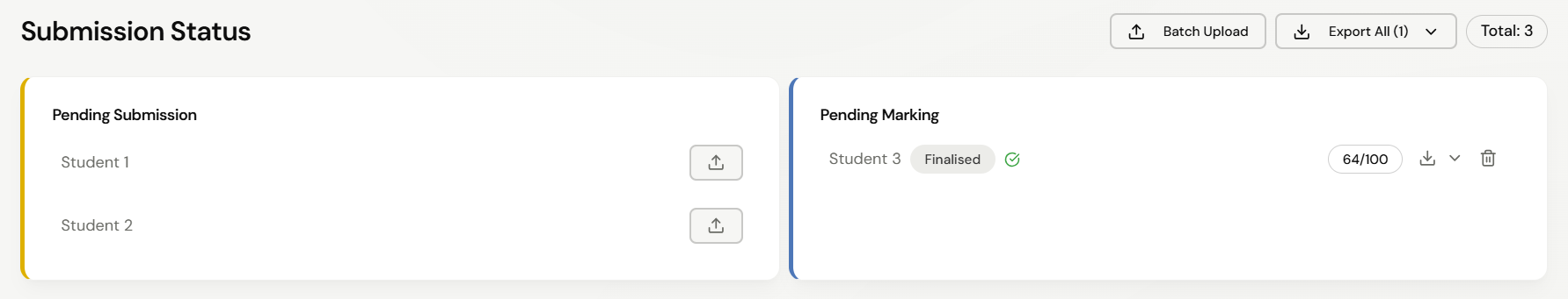 Marked Submission