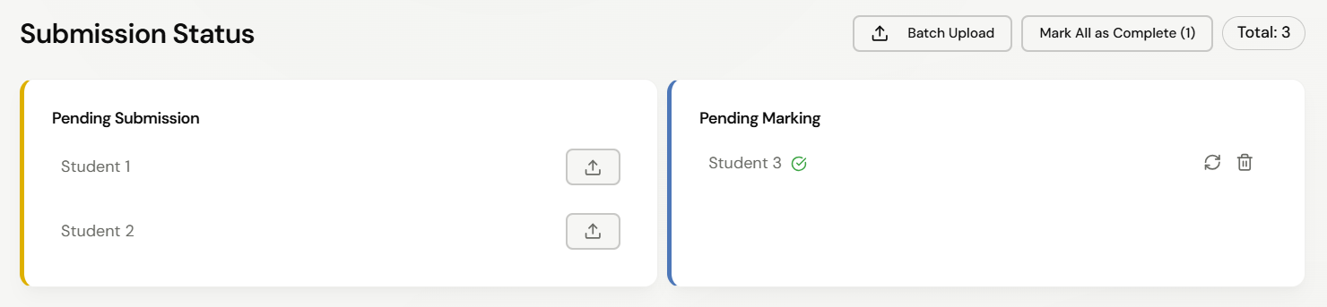 Submission Status